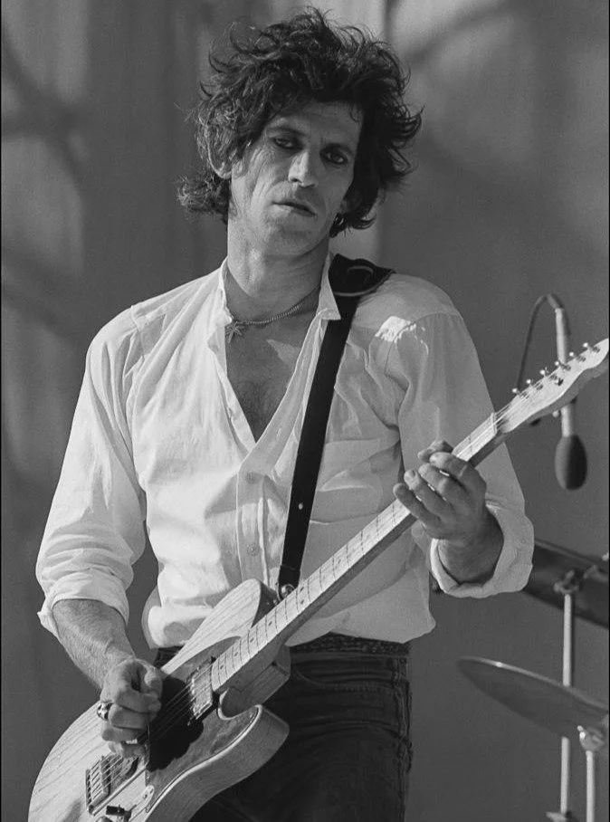 &ldquo;We age not by holding on to youth, but by letting ourselves grow and embracing whatever youthful parts remain.&rdquo;
― Keith Richards, Life

Happy Birthday to Keith Richards!

Photo from The Rolling Stones &ldquo;Still Life&rdquo; tour in 198