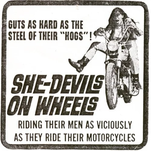 Released on this day in 1968 ☠️

She-Devils on Wheels is an American exploitation biker film about an all-female motorcycle gang called The Man-Eaters. Actual female motorcycle club members from the Iron Cross motorcycle club's Cut-Throats Division w