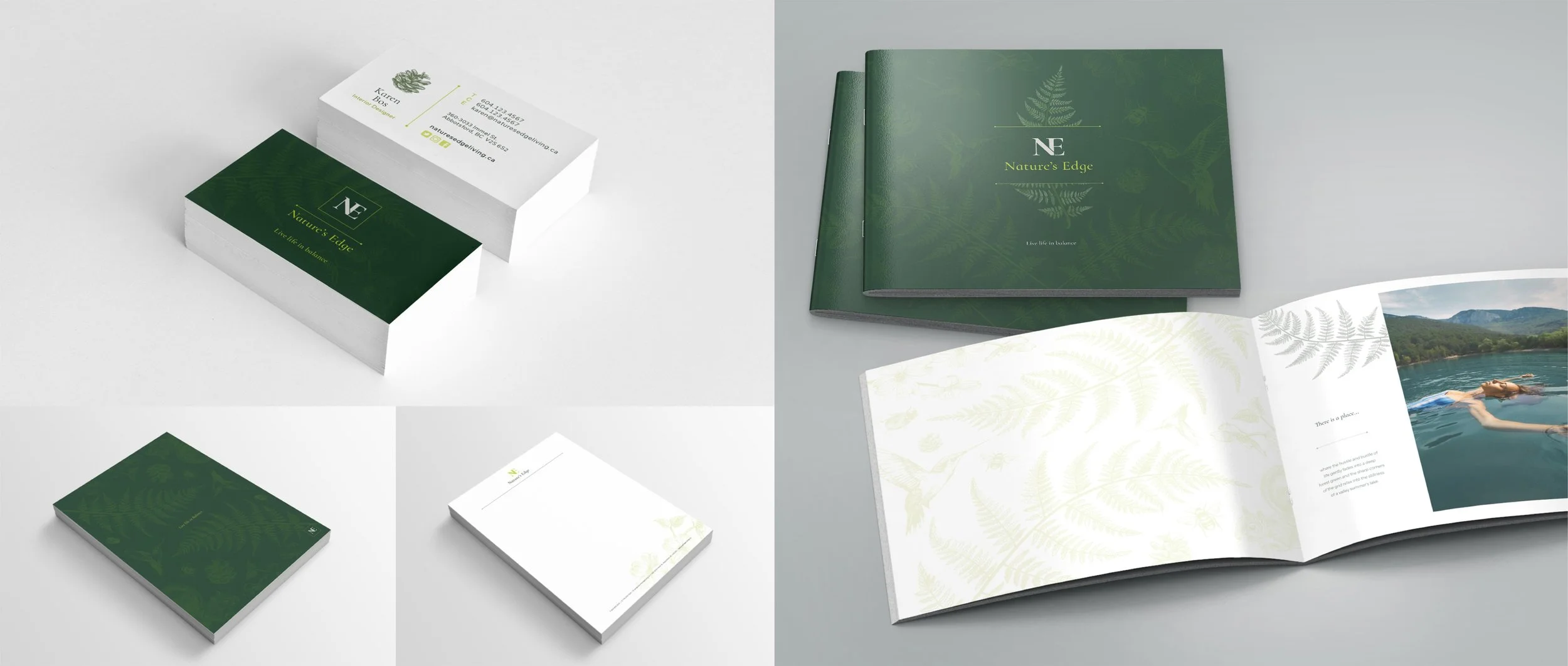 Nature’s Edge brochure and stationery