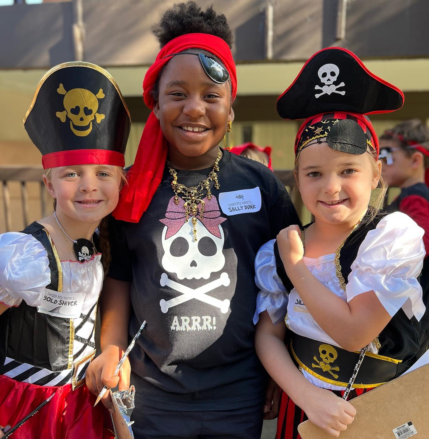 A pirate&rsquo;s favorite word is ARRRR! On Friday, first graders wore their best pirate garb to celebrate their learning of the r-controlled vowel sound ar. They went on a treasure hunt around the school for AR words before finding the treasure ches