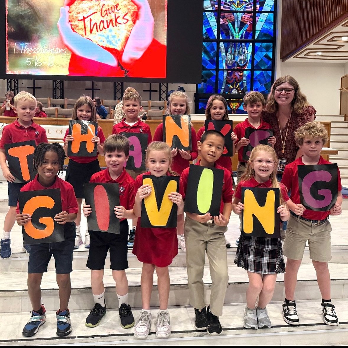 Today&rsquo;s chapel was the perfect way to prepare our hearts for Thanksgiving. We truly have so much to be grateful for. As we pause to give thanks for our blessings, we&rsquo;re also reminded to look for ways to be a blessing to others.
A big than