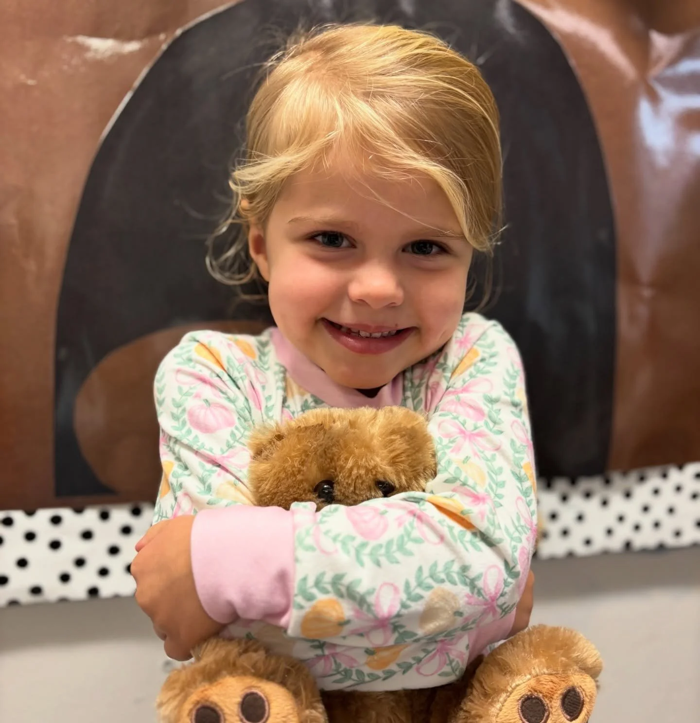 Snuggled up and ready to hibernate! 🐻 Our PK friends cozied up in their PJs with their favorite teddy bears for Hibernation Day. After learning all about bears and how they hibernate, they put their knowledge into action by making cozy caves for the