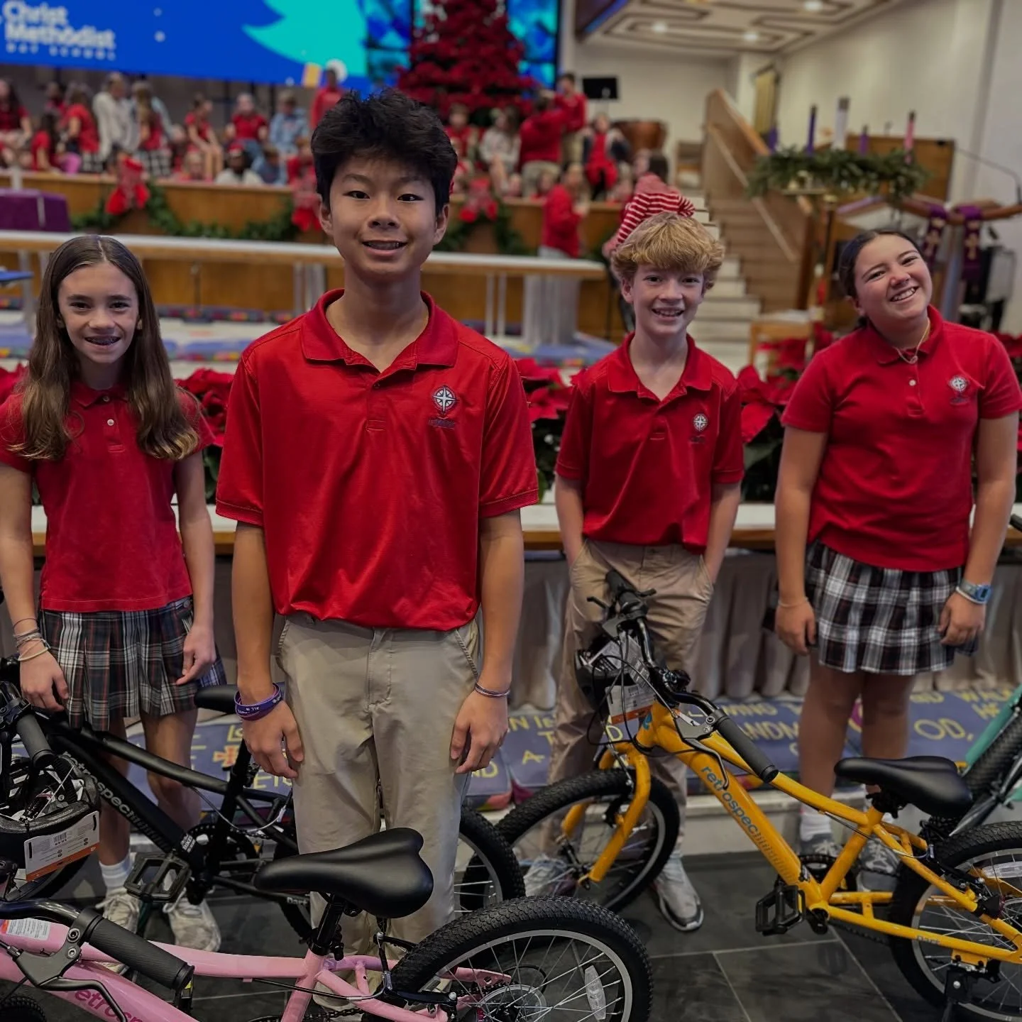 Today we celebrated our Birthday Party for Jesus!
A beloved CMDS tradition for more than 50 years!
Our students gathered to celebrate the birth of our Savior and to share His love by bringing toys to donate to children in our city through the Bingham