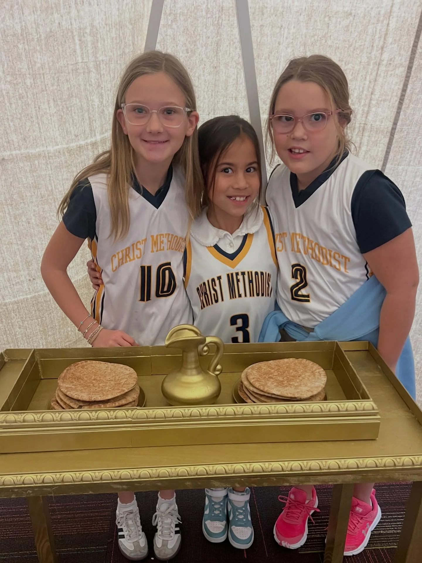 This week in Bible class, 1st through 6th graders took a tour of the Tabernacle. 

They&rsquo;ve been studying the book of Exodus and learning about how God instructed Moses to build a special tent where He would dwell and they could worship Him righ