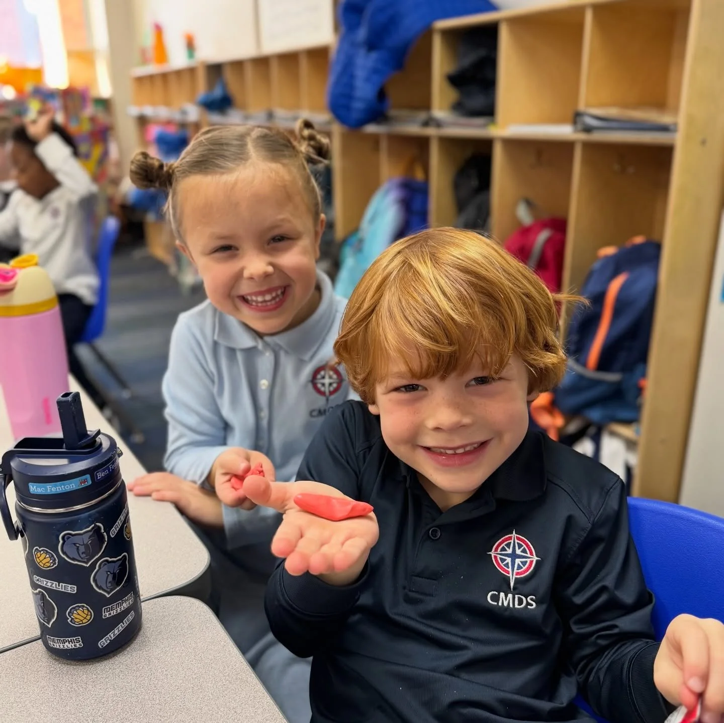 We are so happy to have our students back on campus today!!

We jumped right back into learning&mdash;art projects, checking out library books, brainstorming with partners, and (best of all) time with friends. Big smiles everywhere and lots of &ldquo