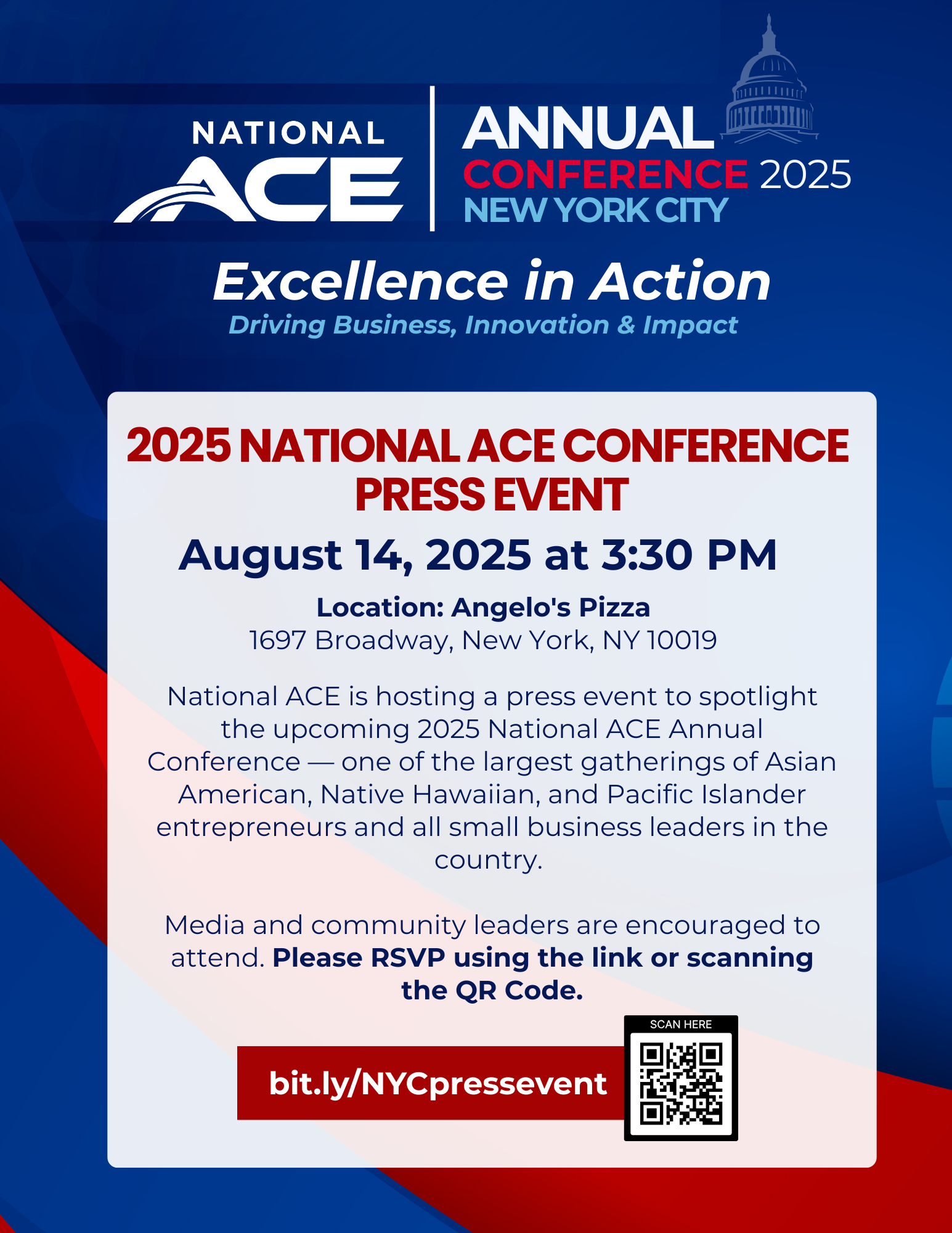 National ACE and New York Organizations to Host Press Event Ahead of 2025 Annual Conference in New York City