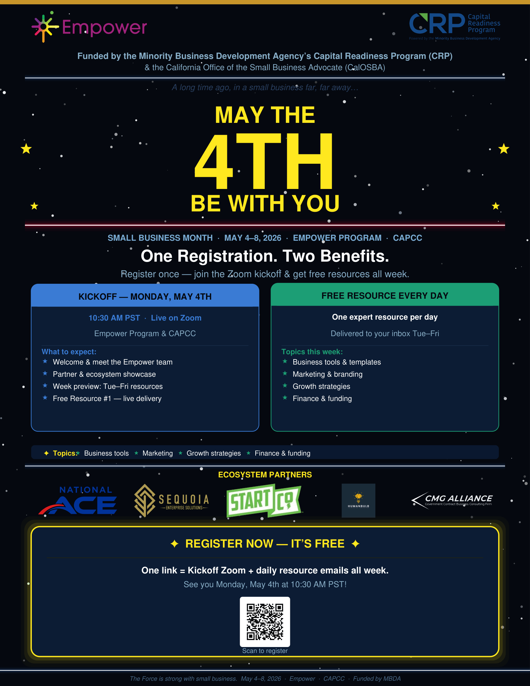 Small Business Month Kickoff Session | May the 4th Be With You