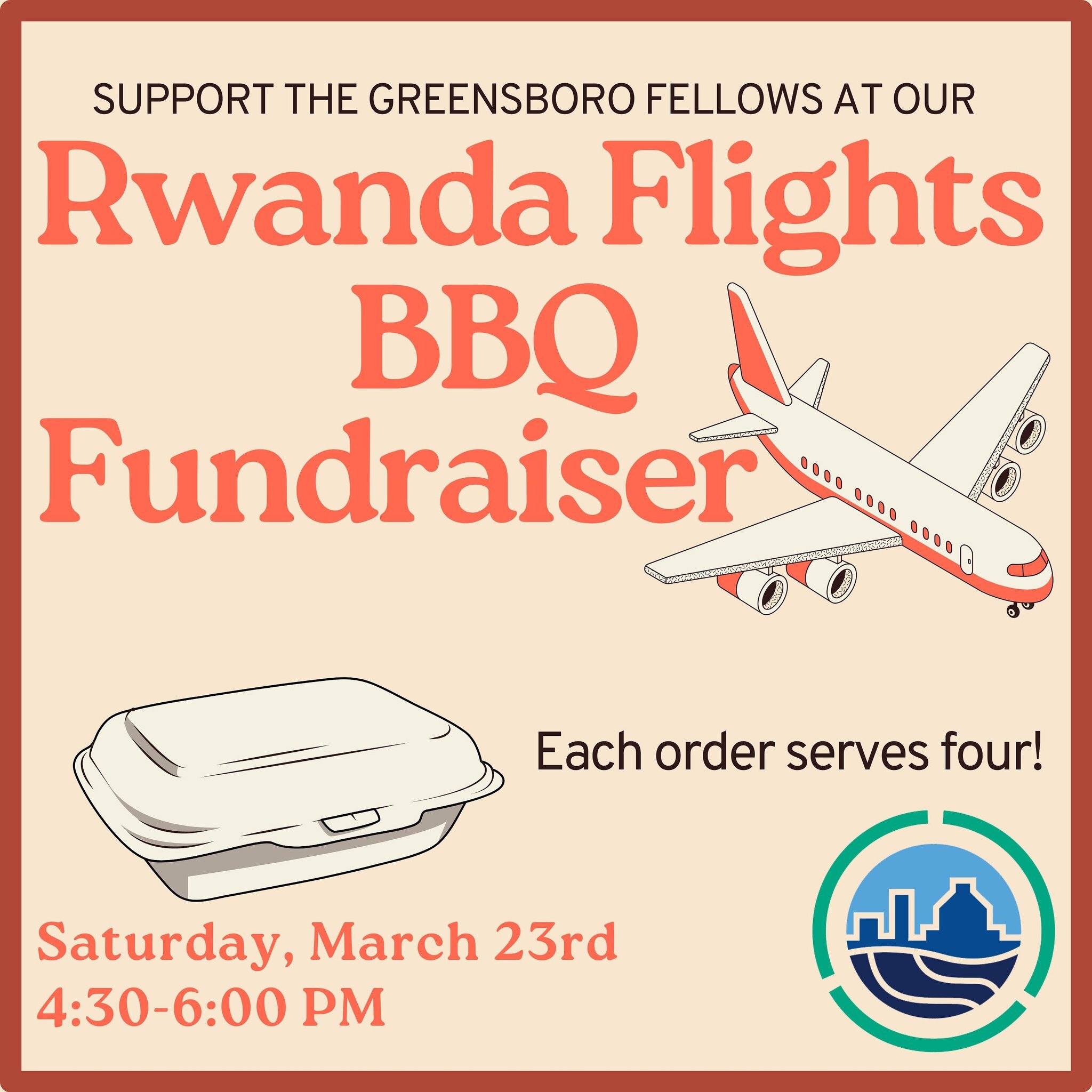 We&rsquo;re going to Rwanda in May! As we prepare for our trip to visit our sister church, we are selling BBQ meals to fundraise for our flights! Each order contains barbecue (pulled pork), mac-n-cheese, green beans, and cookies for 4 people. One ord