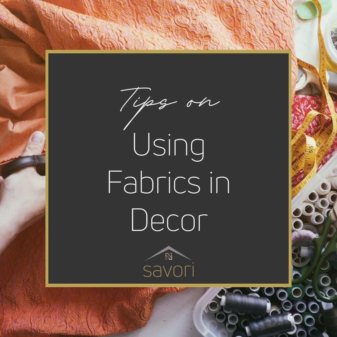Savori Spaces carries as multitude of fabrics to offer an unparalleled opportunity to express your unique style and inject texture, pattern and colour in a cost effective way. 

Here are some tips on how to elevate your space through fabric: 

Don't 