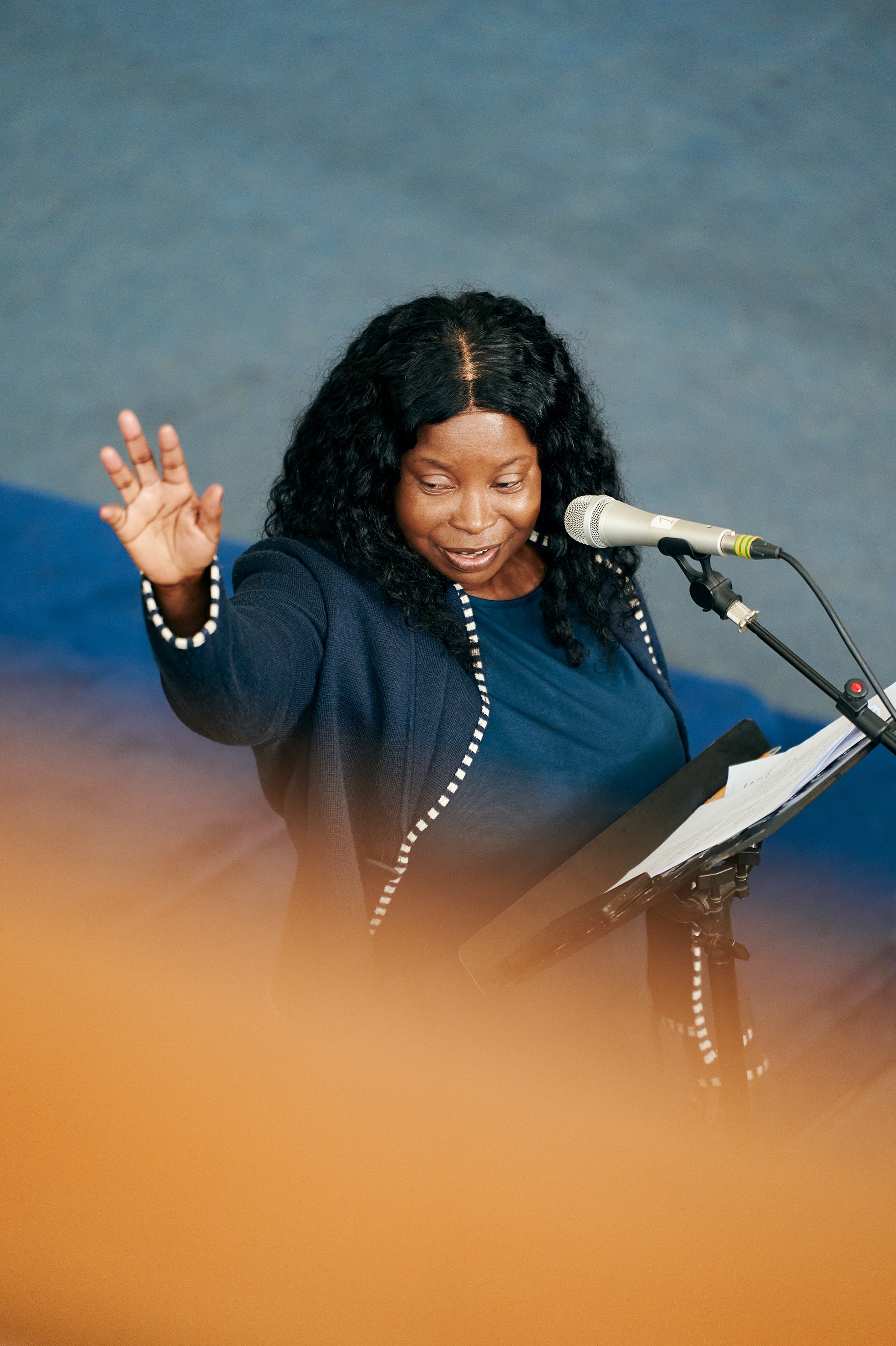 A joyful moment at New Park Road Baptist Church