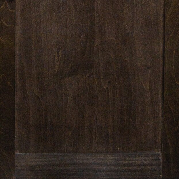 close up of dark brown wooden cabinet