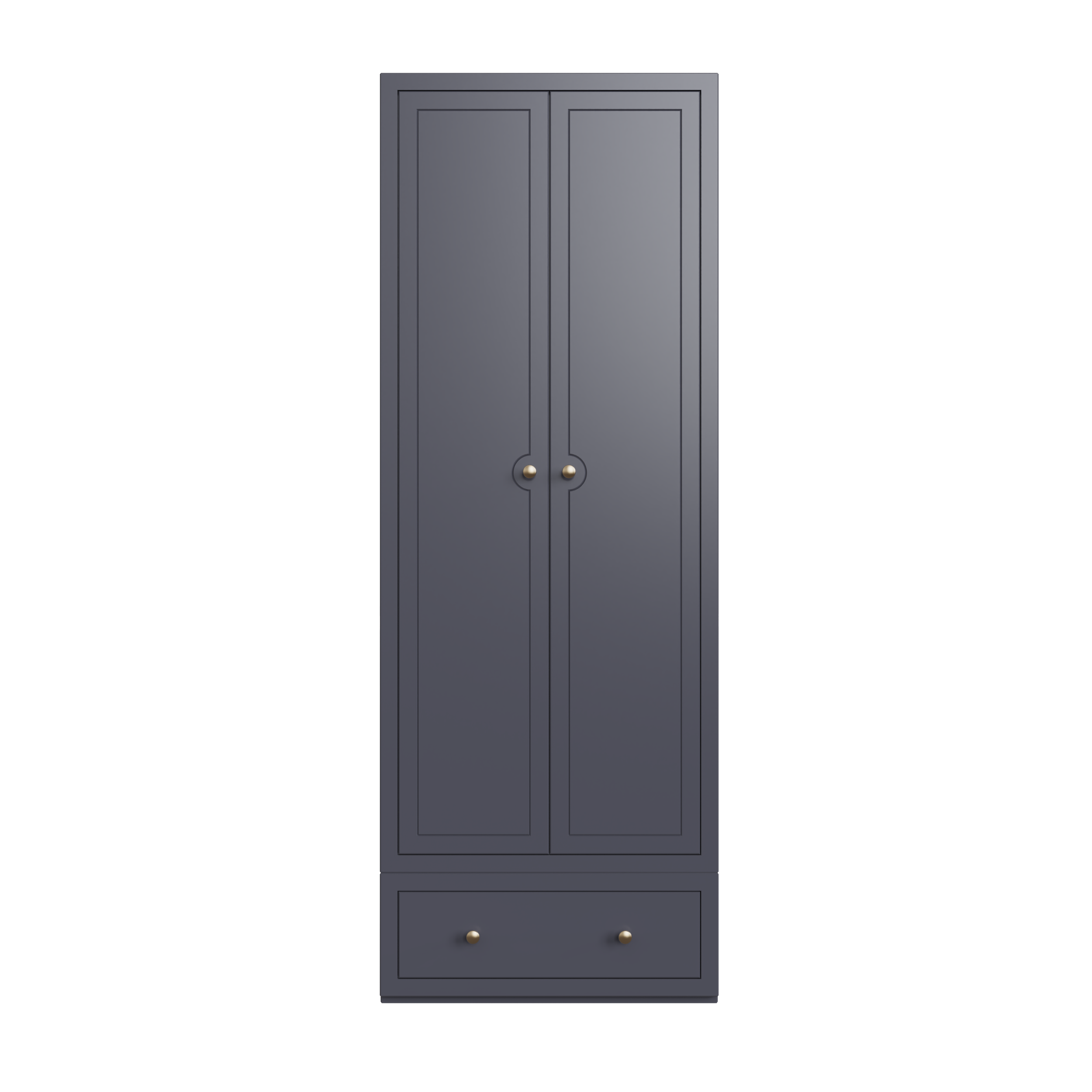 Modular Wide 2 Door Tall 1 Drawer Wardrobe