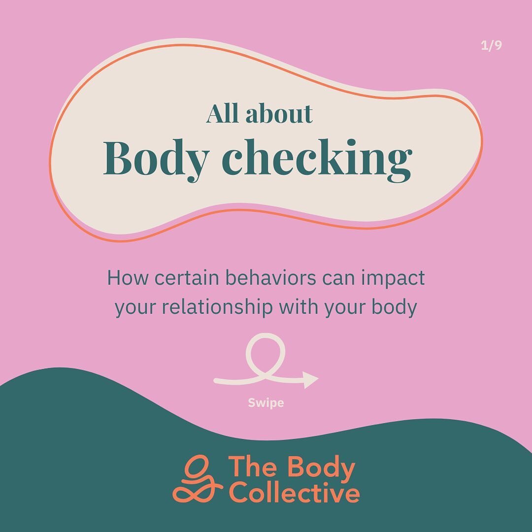 Have you ever heard of body checking? 🤔 

Someone may use body checking behaviors to cope with negative emotions, and not even realize it! These behaviors are compulsive, and include (but are not limited to) pinching different areas of your body, fi