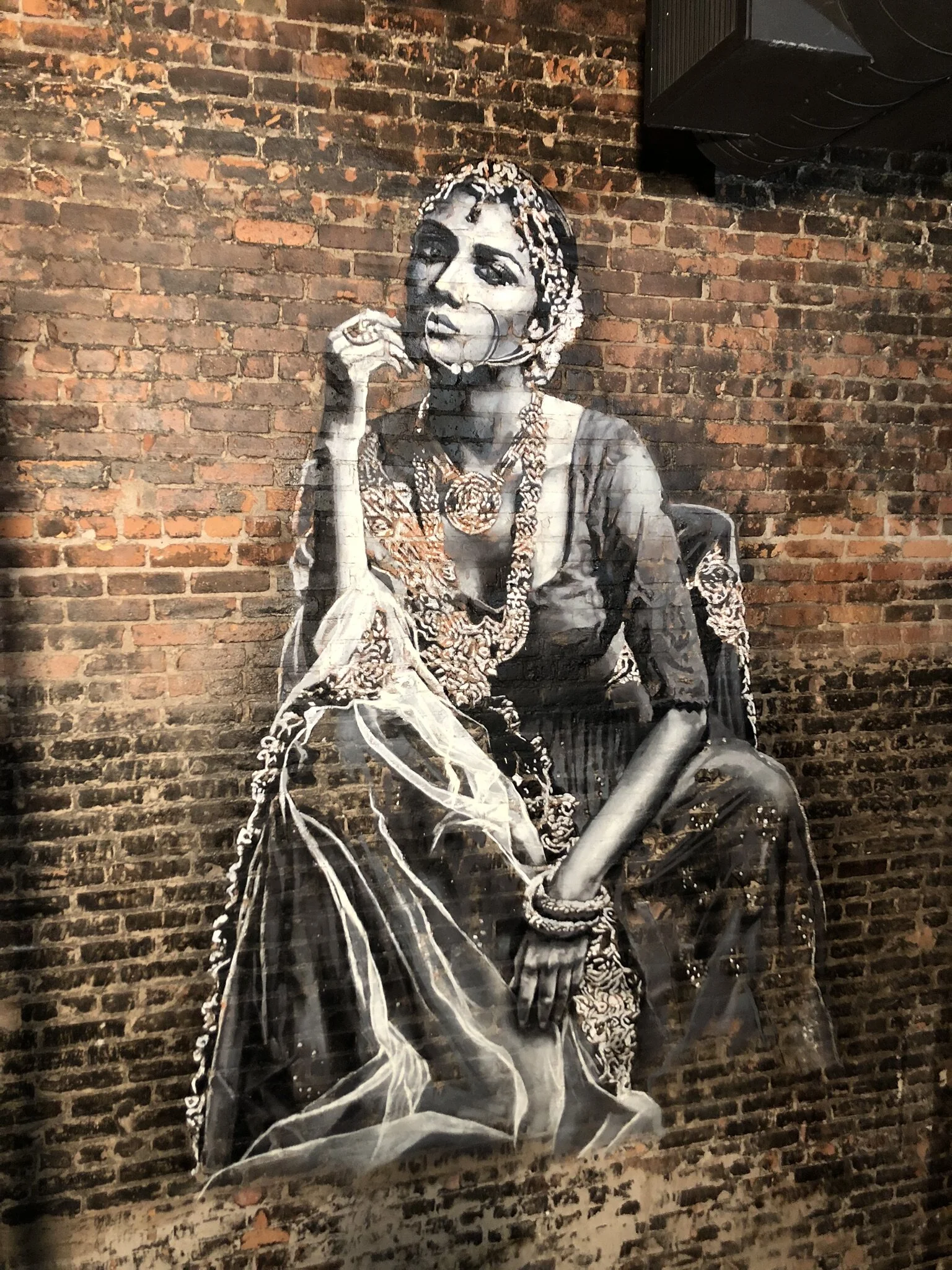   SHERKAAN, INDIAN PRINCESS MURAL    Location: Sherkaan Indian Street Food 65 Broadway New Haven, CT 06511  