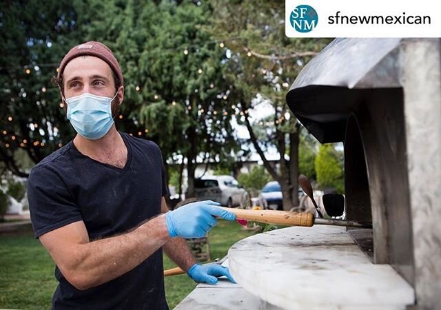 Thank you @sfnewmexican for such a sweet feature today! We are so excited to serve our amazing community... &mdash;&mdash;-
&ldquo;A new pizza hotspot Tender Fire &mdash; a portable oven pulled on the back of a trailer, which is currently parked outs