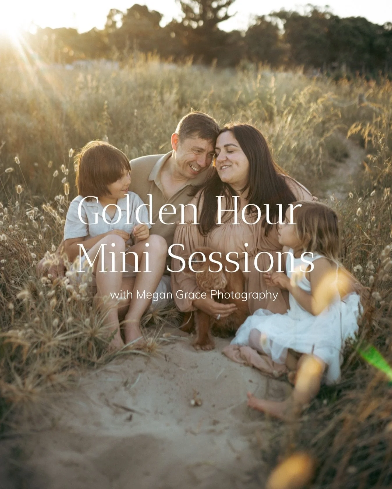 ✨ Save the Date - Golden Hour Mini sessions are coming ✨

🦋 Saturday 8th November 
🦋 Orewa Beach
🦋 20 minute sessions
🦋 10 images - with the option to upgrade 
🦋 Access to client wardrobe 
🦋 Investment: $350

A live booking link will be emailed