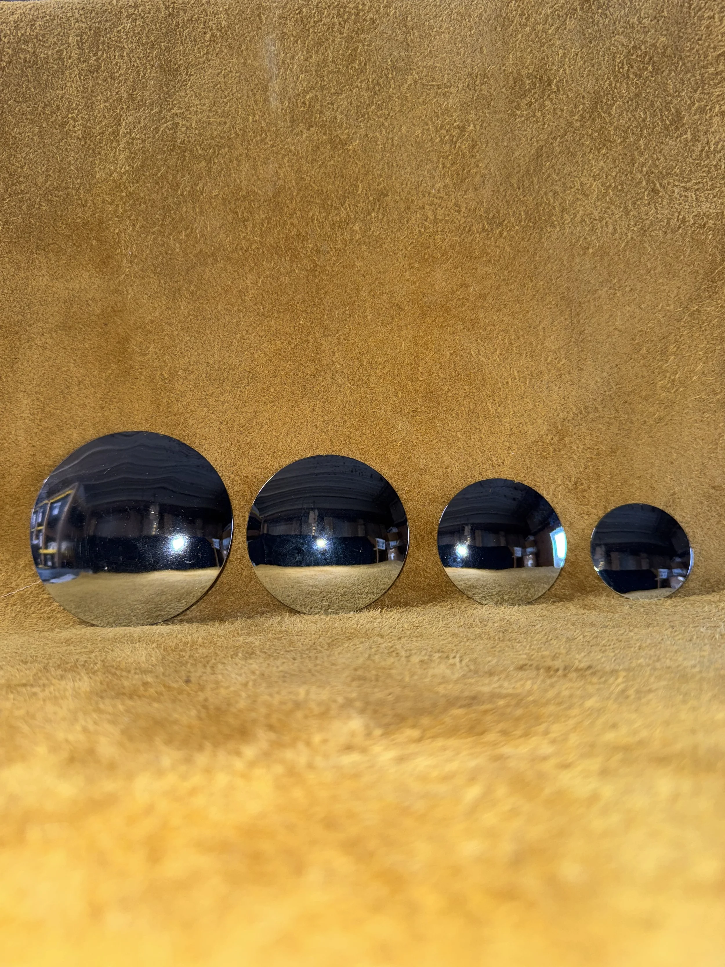 Chrome Plated Screw-back Conchos