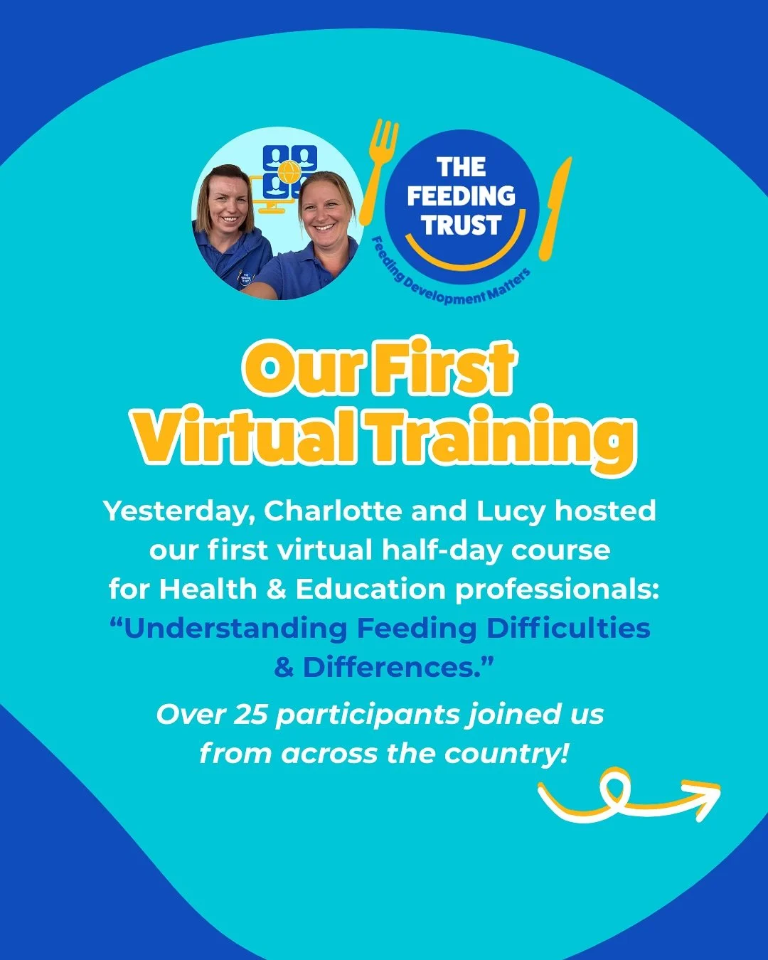 Earlier this week we hosted our very first virtual training on Understanding Feeding Difficulties & Differences with over 25 professionals joining us from across the country. The feedback was inspiring π We’ll be running the course again o