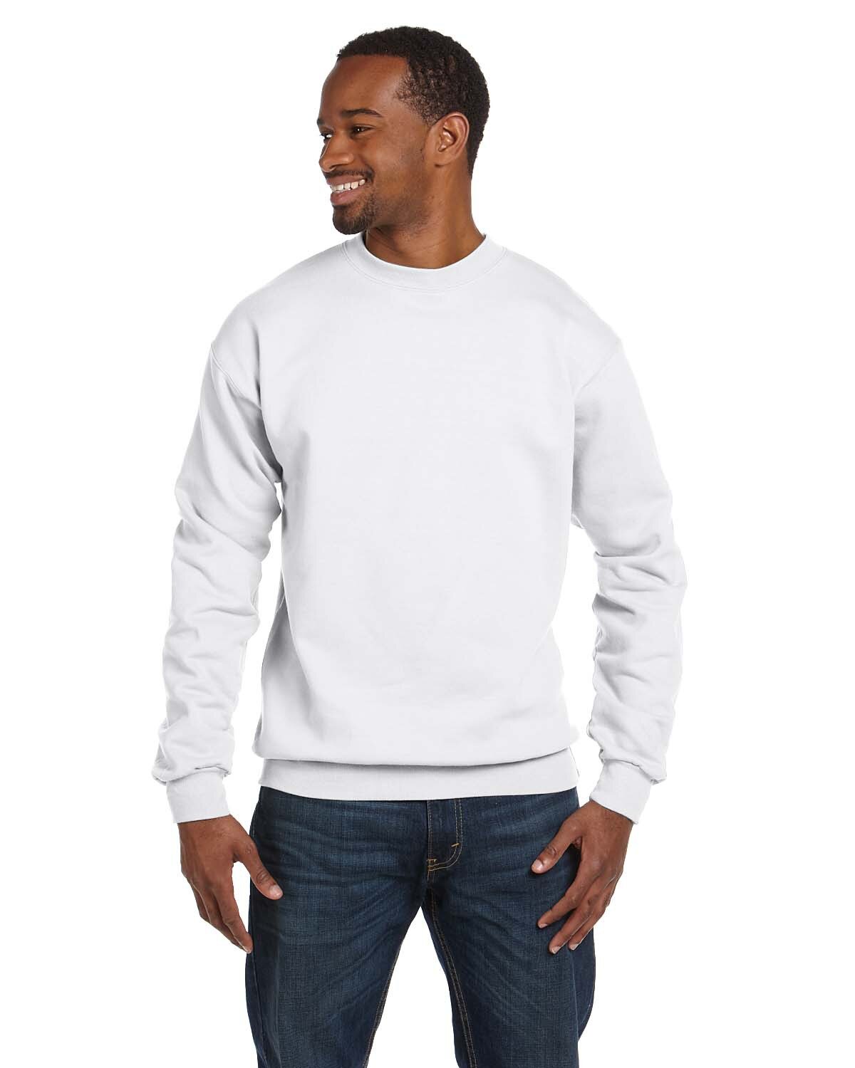 white hanes sweatshirt
