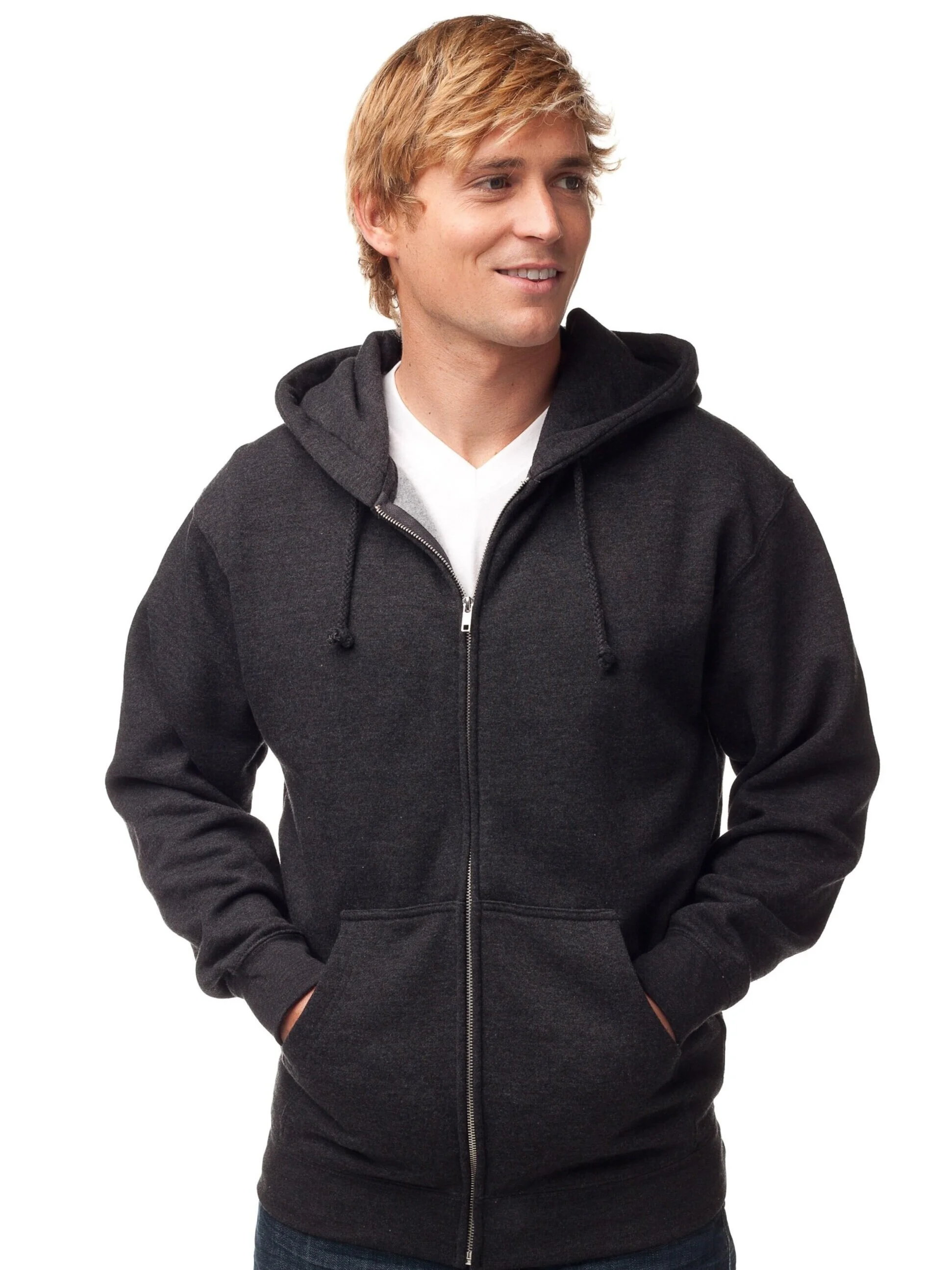Independent Trading Co IND4000Z Hooded Full-Zip Sweatshirt Independent Trading Co IND4000Z Hooded Full-Zip Sweatshirt