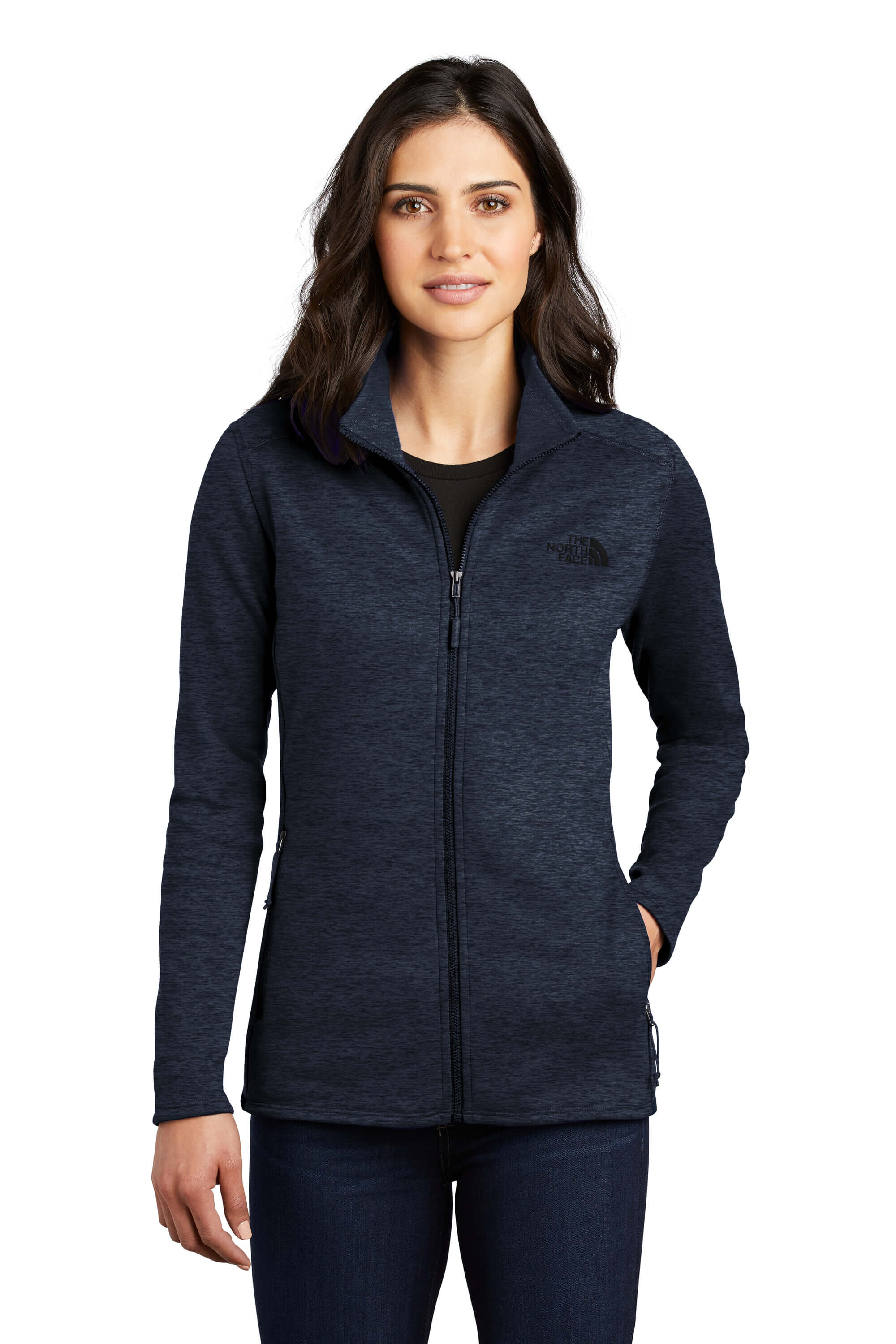 ladies navy north face jacket