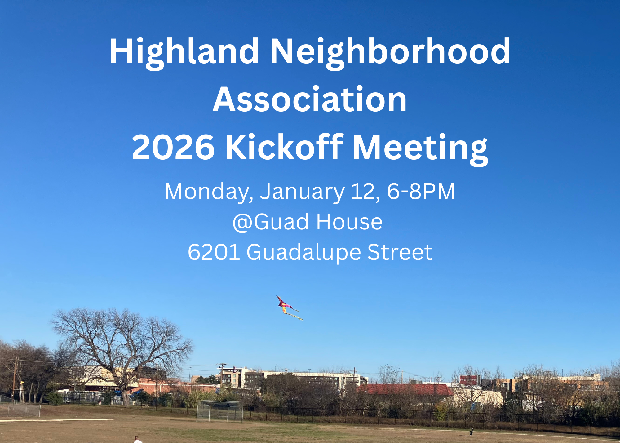 January 2026 Highland Neighborhood Association Meeting