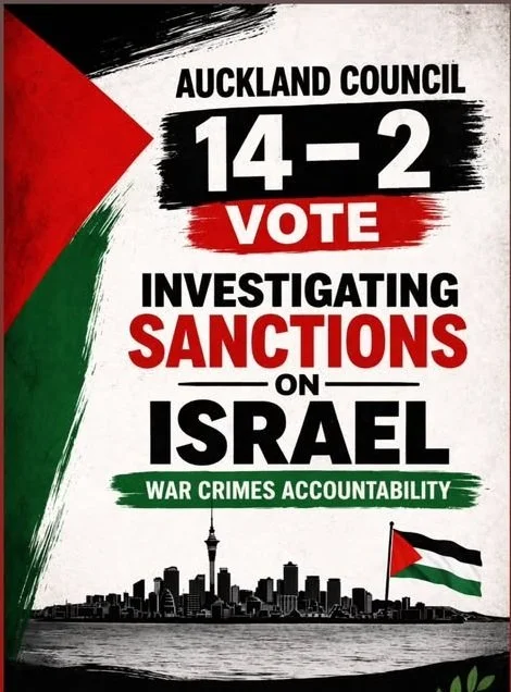 Auckland council votes to investigate sanctioning Israel for war crimes