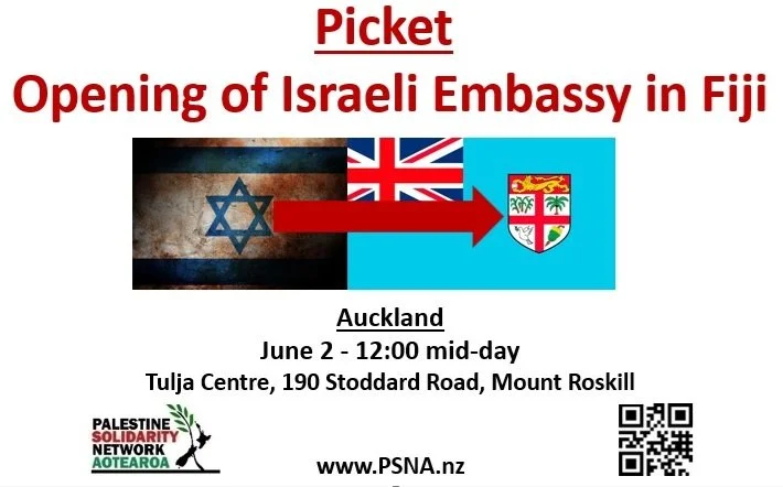Pickets at Fiji High Commission and Consulate – and around the world – tomorrow