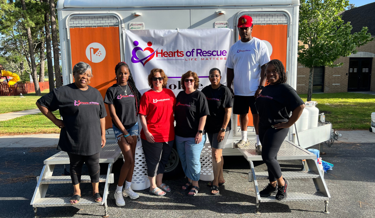 Hearts of Rescue Brings Mobile Showers to Houston, TX