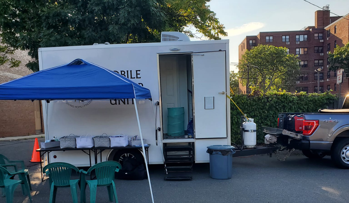 Helping Hands of Rockland Brings Mobile Showers to Nyak, NY