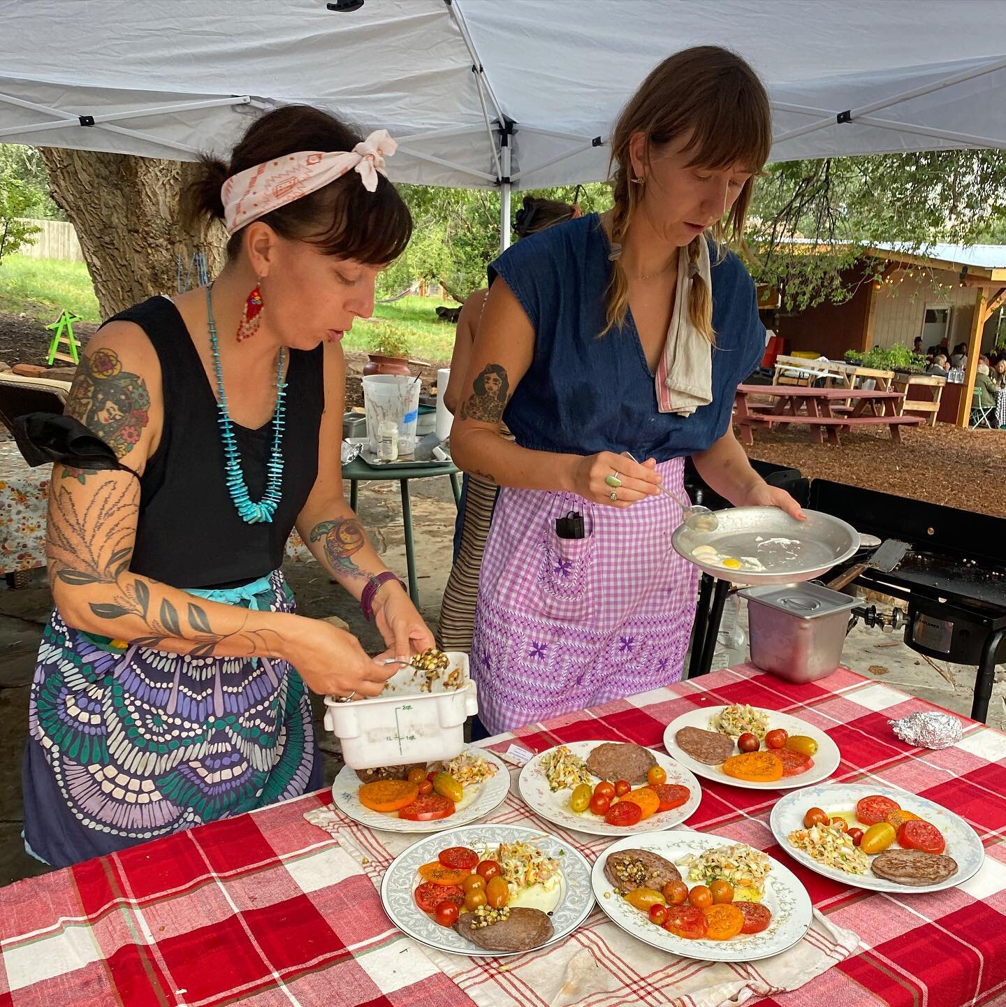 And just like that, our final farm dinner of the summer is upon us, and it&rsquo;s SOLD OUT!

Next Wednesday, the 24th we are back at @reunityresources cooking up the bounty of the season. If you have been able to join us for a dinner this summer, th