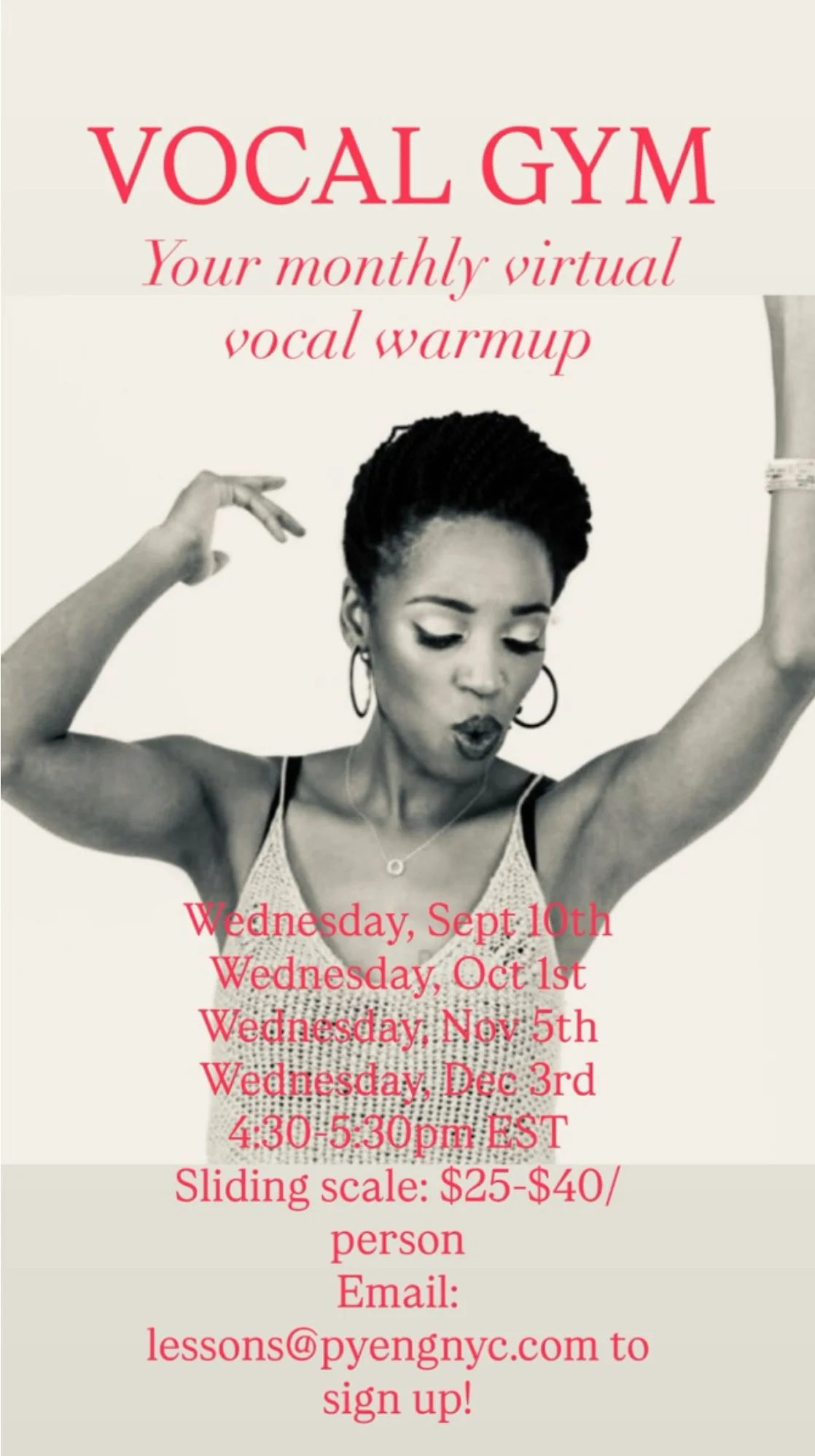 Vocal Gym - Online: FREE