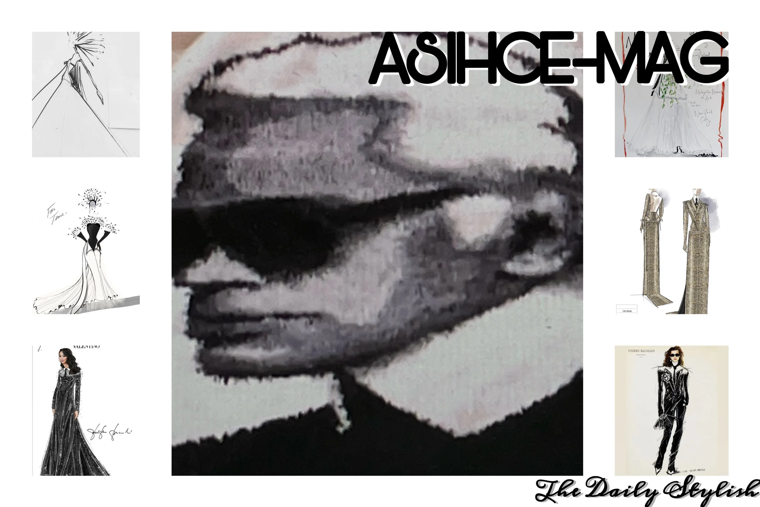 The looks of Karl Lagerfeld in a line of beauty.