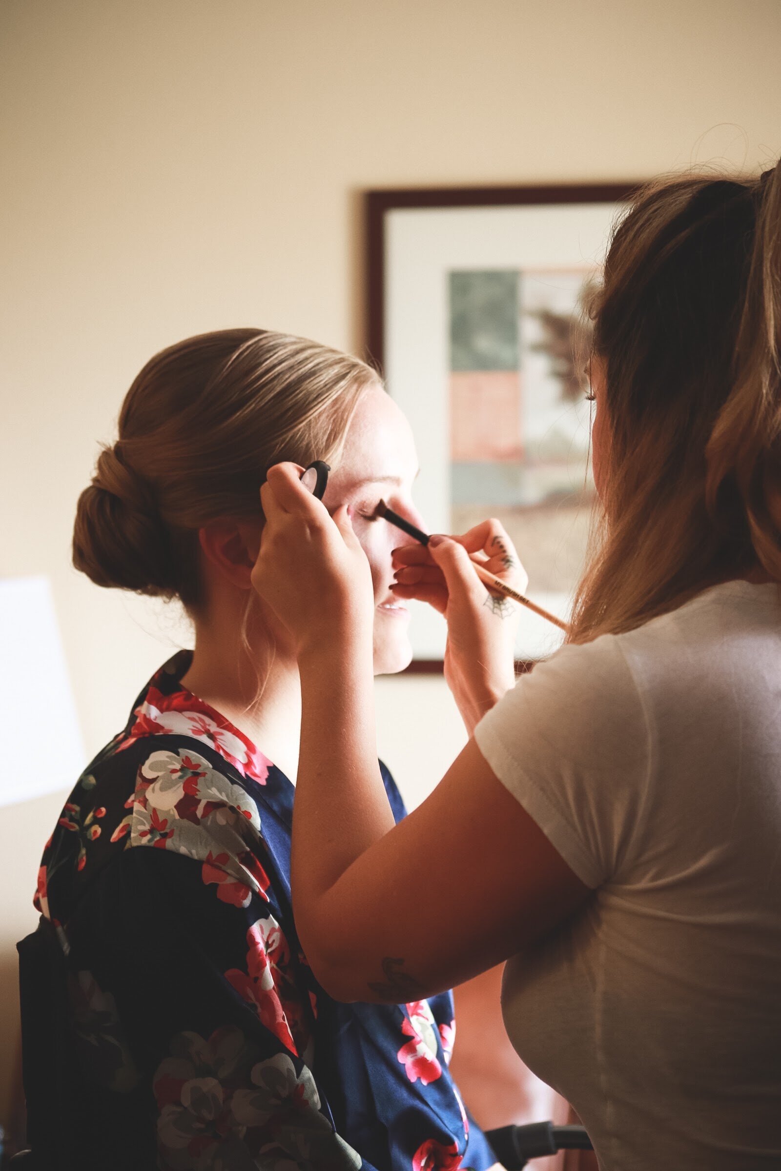 Makeup application at Giving Beauty Co. in Denver, Colorado