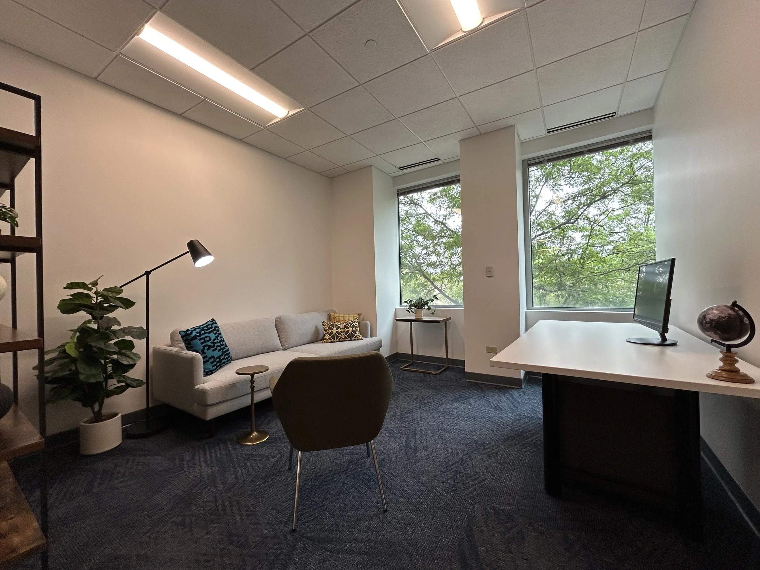  Therapy Office with Exterior Window and Desk 