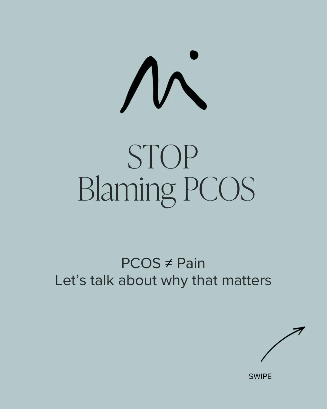 One too many women have come into clinic and told me they have pelvic pain BECAUSE they have PCOS. 

Yes, PCOS is correlated with increased inflammation, which can make the whole nervous system more reactive (mild pain becomes stronger), but certainl