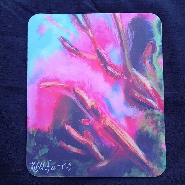 &quot;Az Love&quot; is now a computer mouse pad!! The design is awesome to compliment any desk!! #ruthfarrisart #artmerchandise #instagramartist #artistoninstagram #artistontherise #arizonaartist #phxart #natureartist #contemporary_art #urbanarts #vi