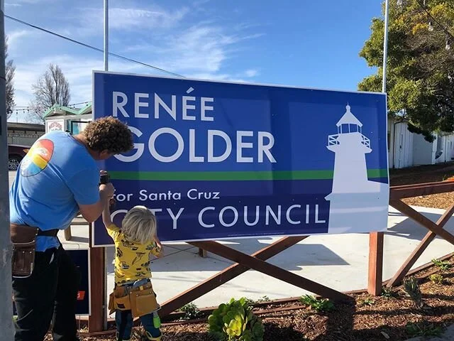 Bubb at Westside Surf. and Skate &ldquo; it&rsquo;s about a safe and family friendly community&rdquo;. #voteforgolder