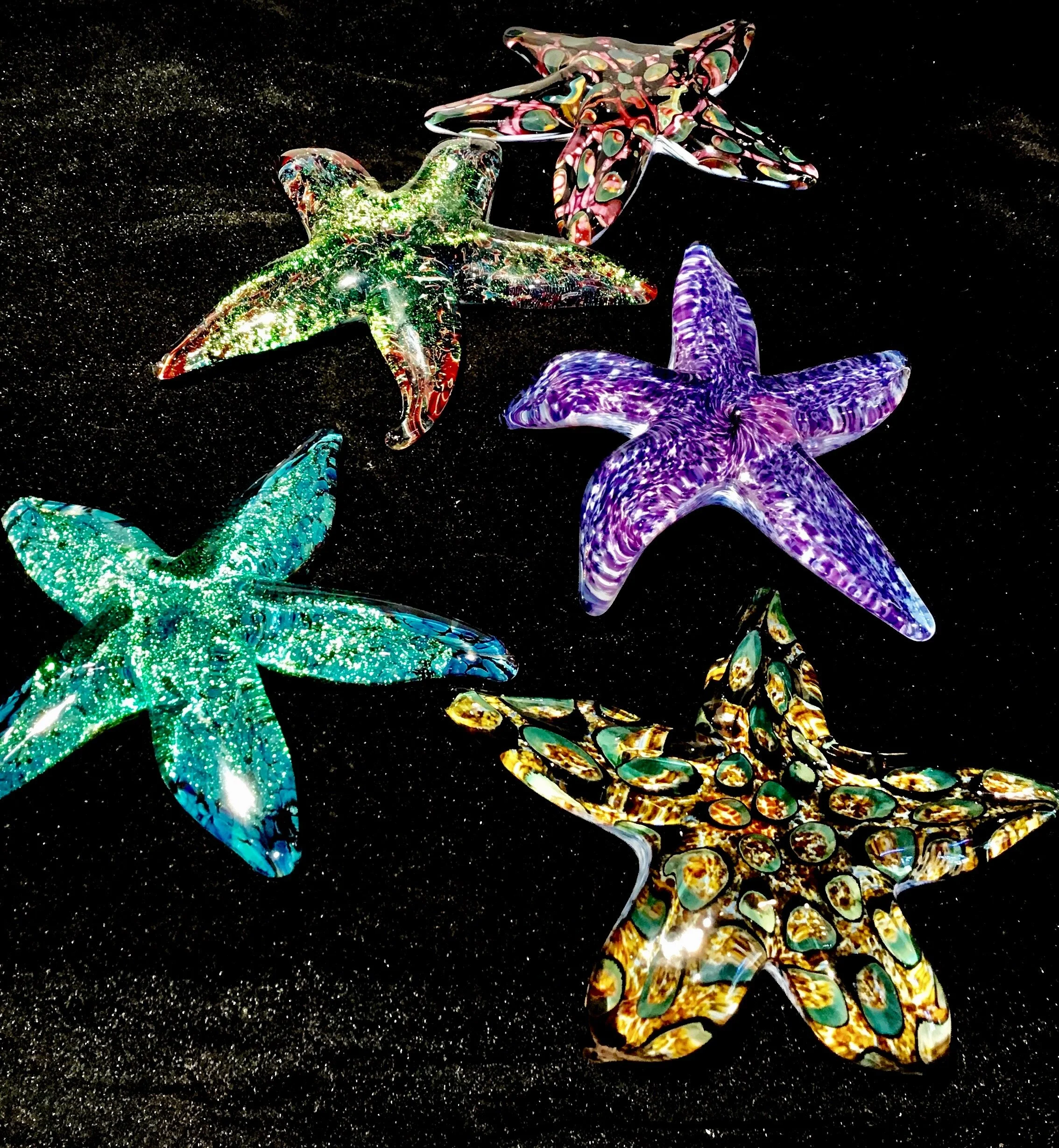 Dichroic Glass Starfish by John Gibbons