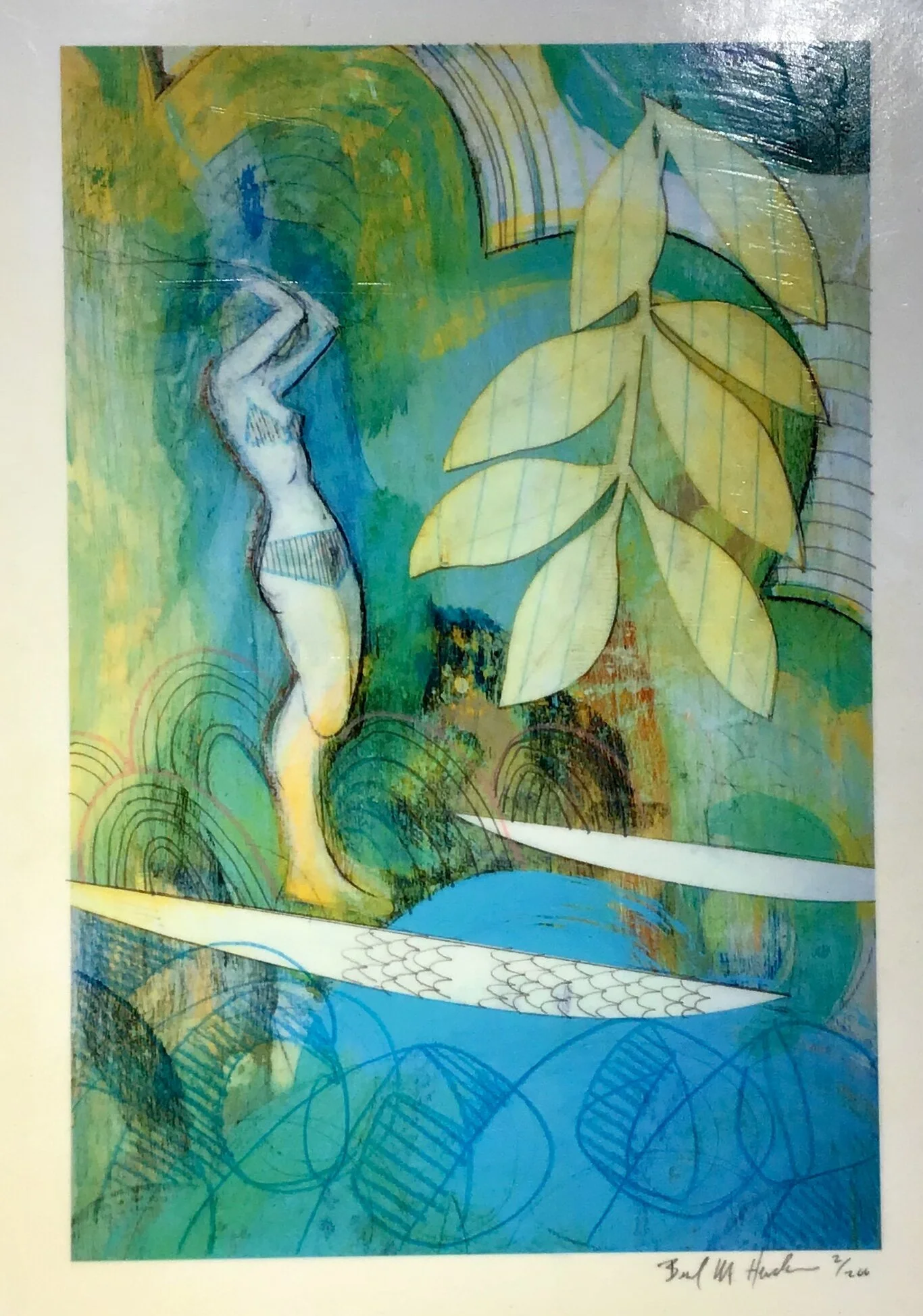 'Morning Flow' by Brad Huck Encaustic Limited Ed. Print 