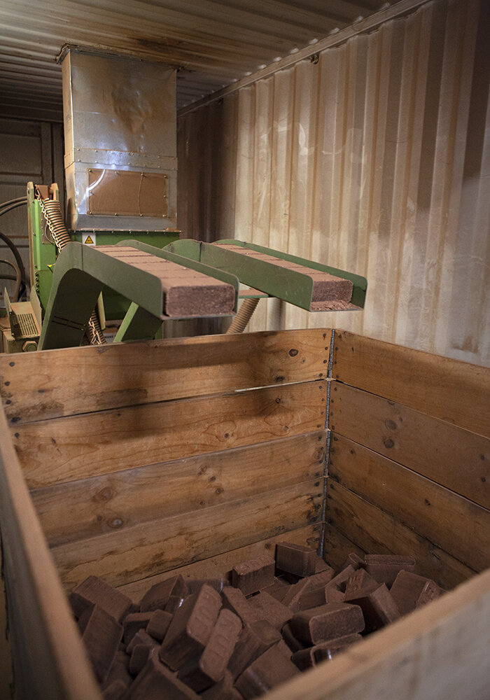 How We Make Our Recycled Sawdust Fire Briquettes | Thor's Hammer