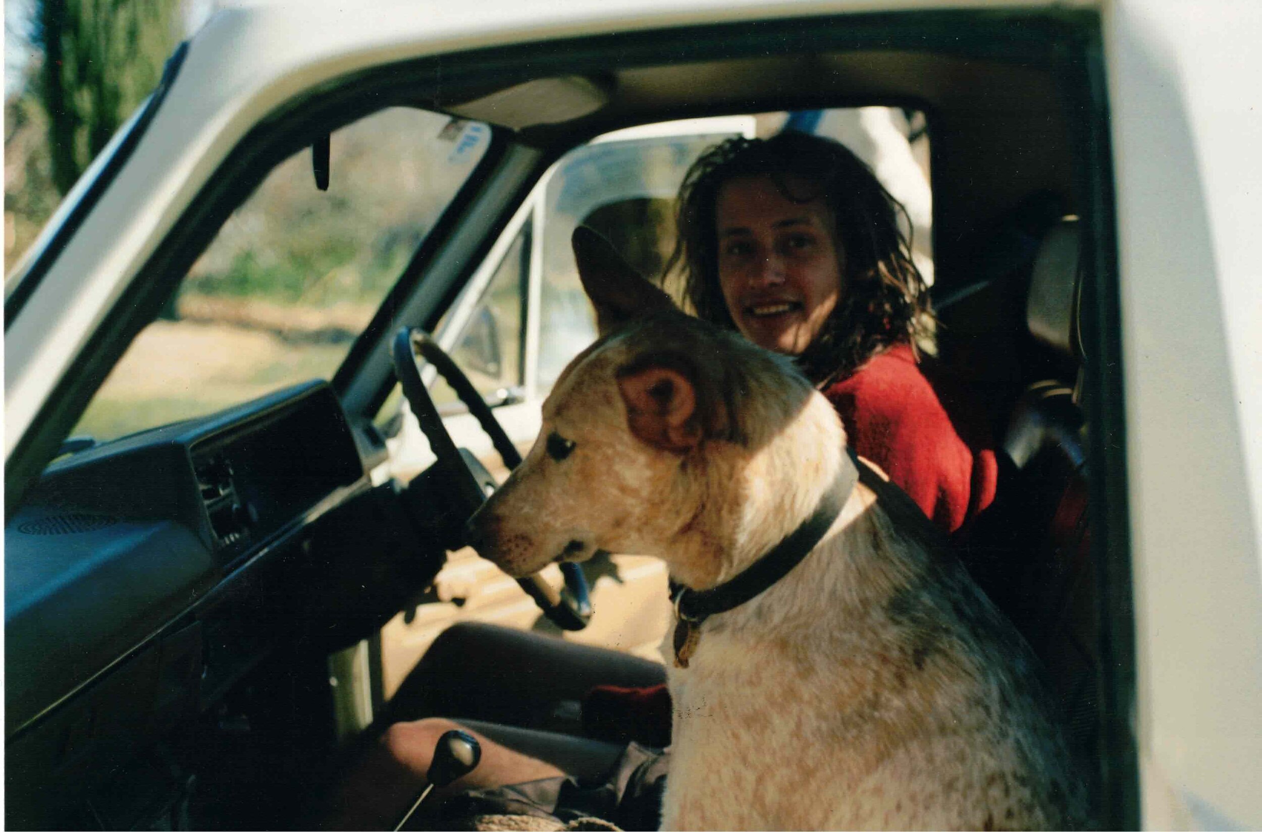  Thor and True in the landcruiser, 1990 