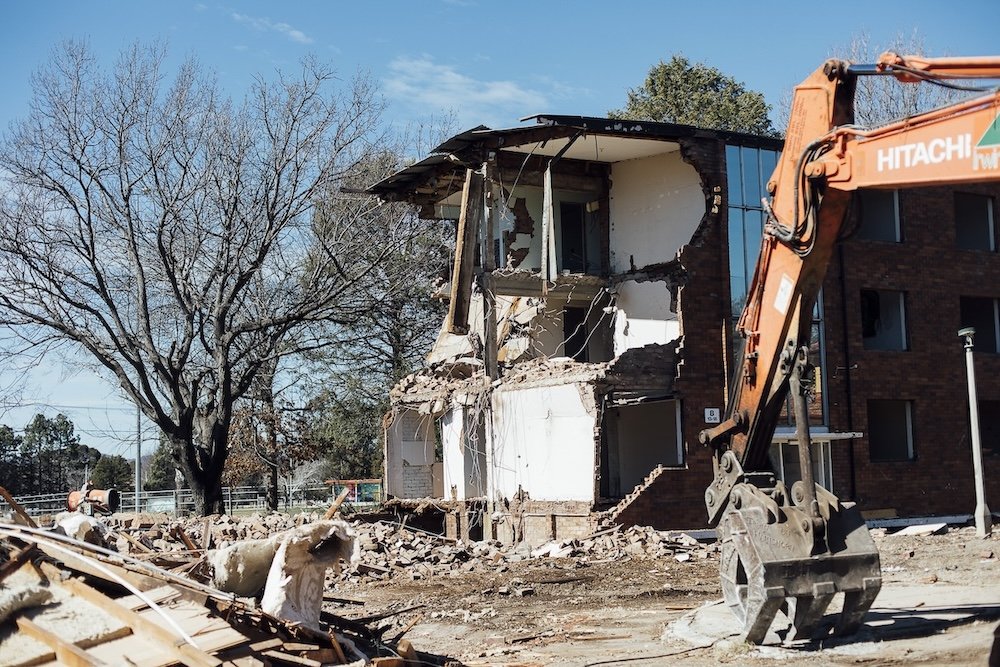 Demolition site.