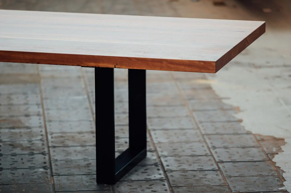 Steel Hoop Leg Table