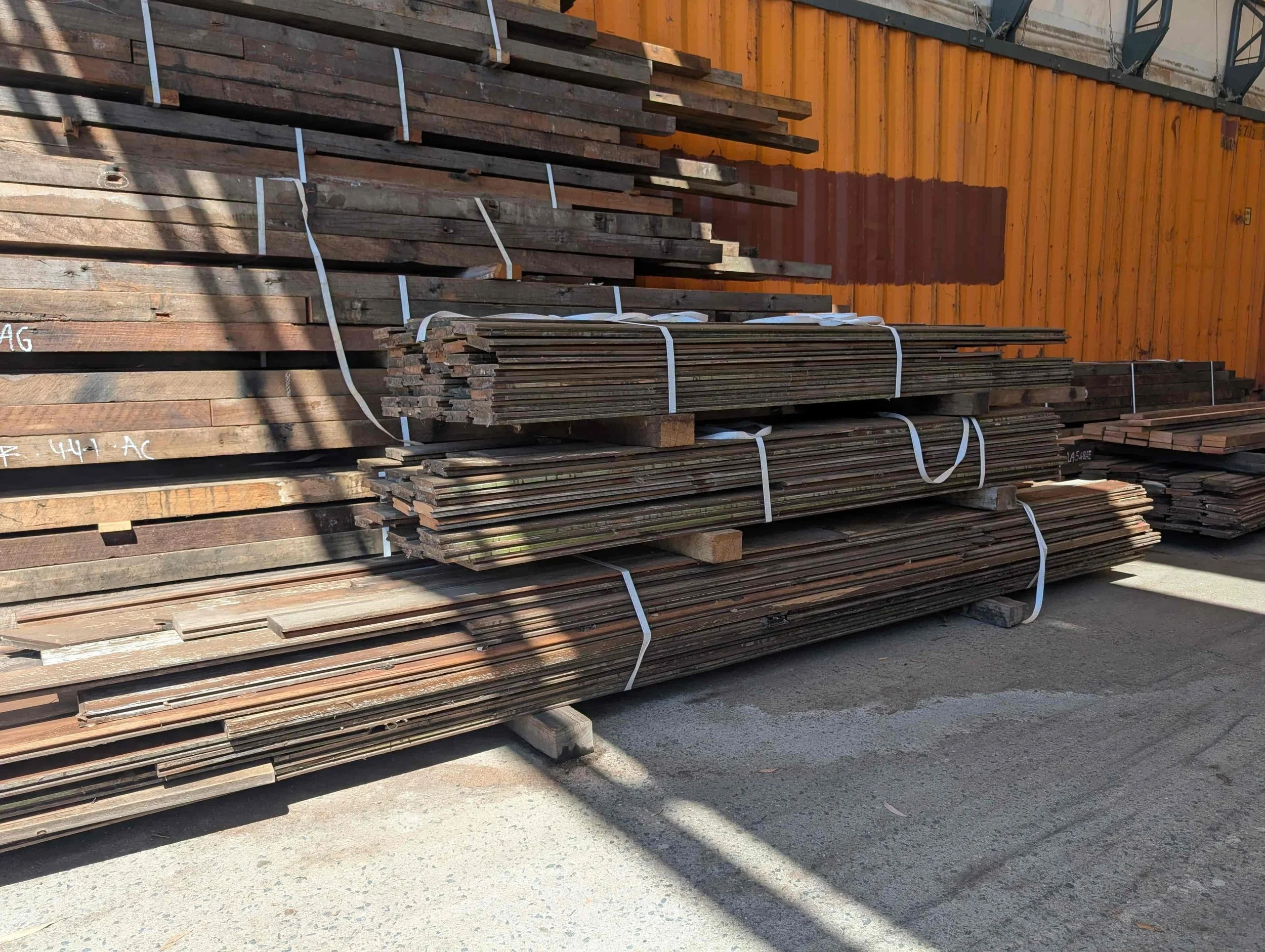  Spotted Gum Salvaged Decking.  