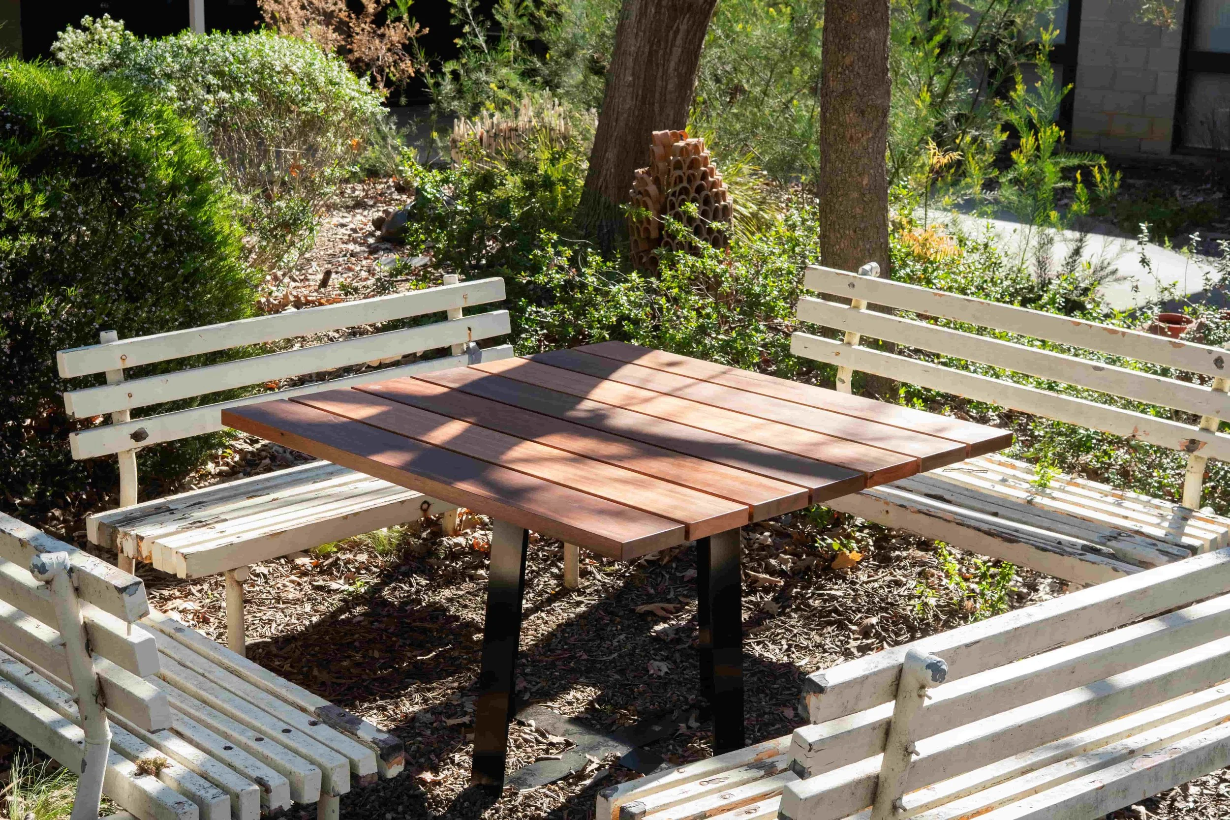 Canberra Potters: Custom T Tables for the Garden 