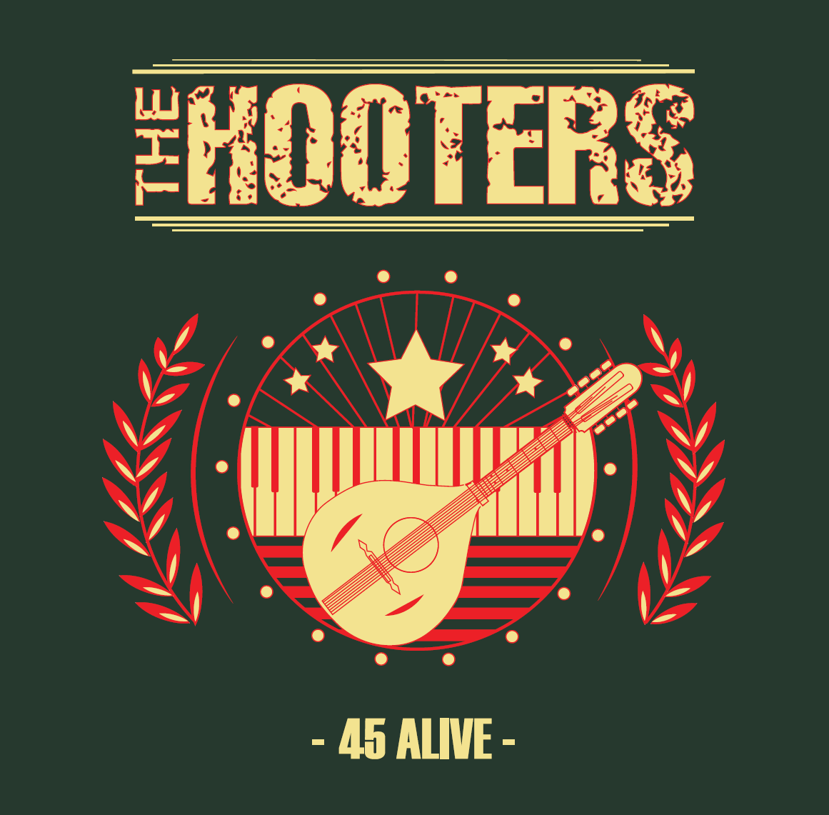 45 alive green tour tee front (detail) .png