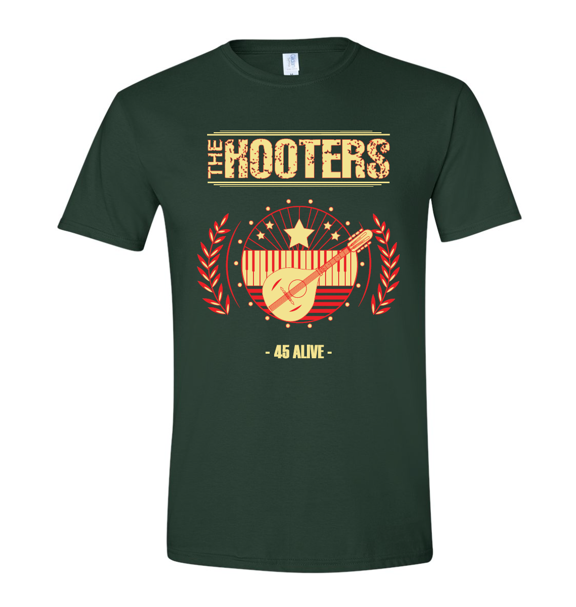 45 alive green tour tee front (full tee) .png