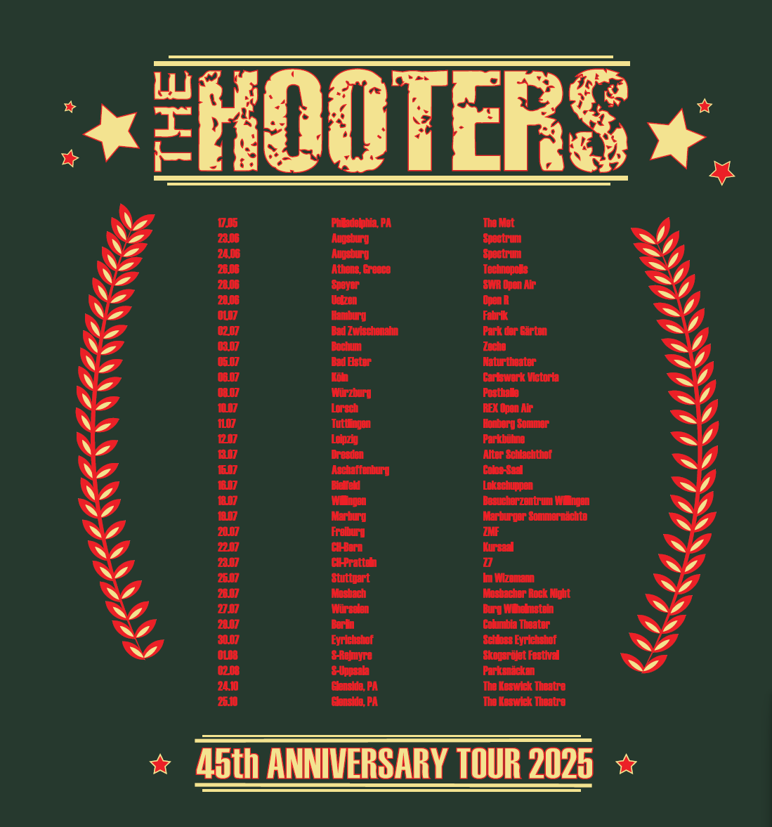45 alive green tour tee back (detail) .png