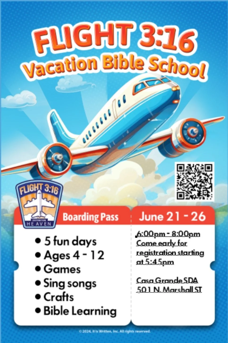Vacation Bible School: Flight 3:16